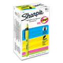 Sharpie Retractable Highlighters, Fluorescent Yellow Ink, Chisel Tip, Yellow/Black Barrel, Dozen (28025)