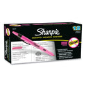 Sharpie Retractable Highlighters, Fluorescent Pink Ink, Chisel Tip, Pink/Black Barrel, Dozen (28029)