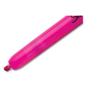Sharpie Retractable Highlighters, Fluorescent Pink Ink, Chisel Tip, Pink/Black Barrel, Dozen (28029)