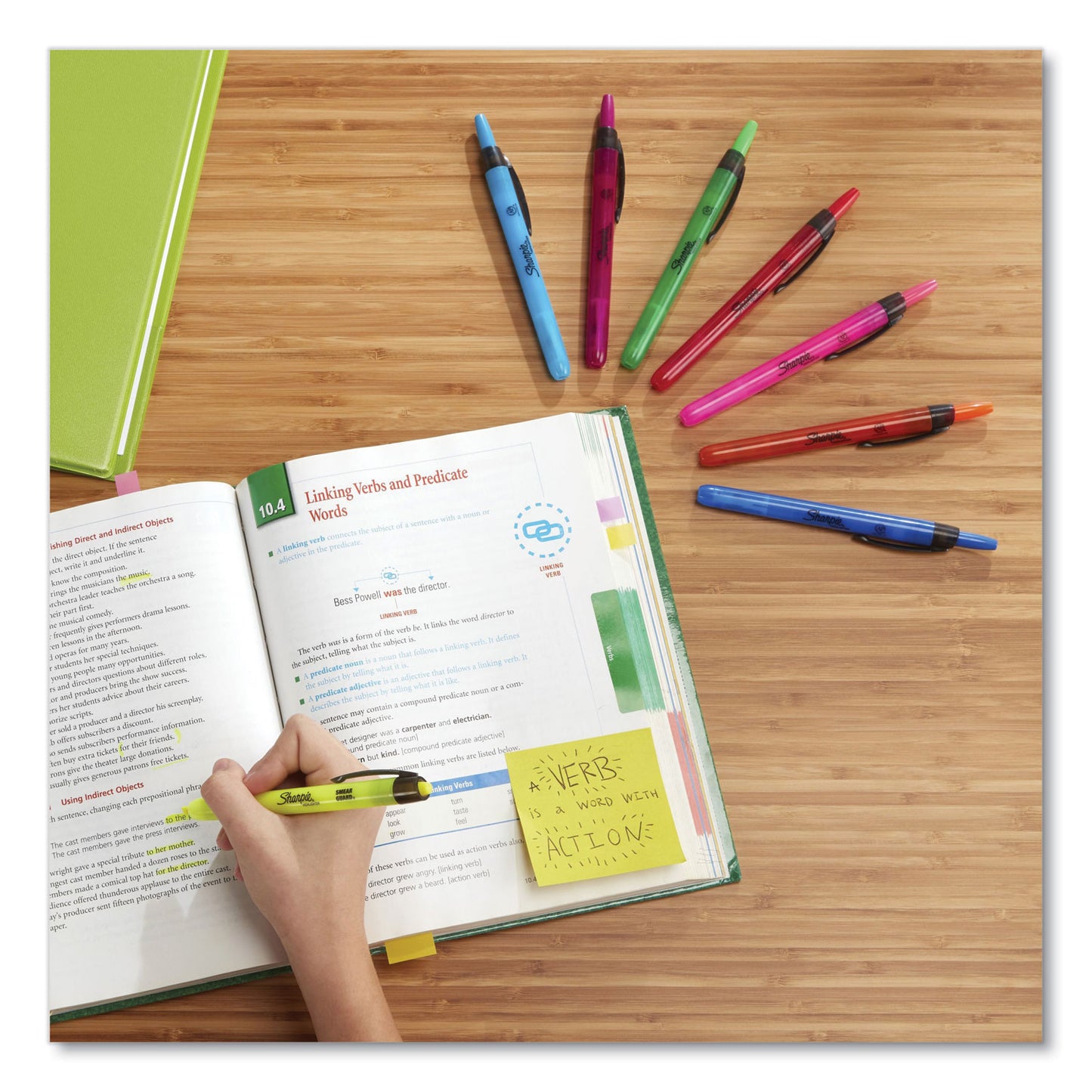 Sharpie Retractable Highlighters with Storage Pouch, Assorted Ink Colors, Chisel Tip, Assorted Barrel Colors, 8/Set (28101)