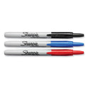 Sharpie Retractable Permanent Marker, Fine Bullet Tip, Assorted Colors, 3/Set (32726PP)