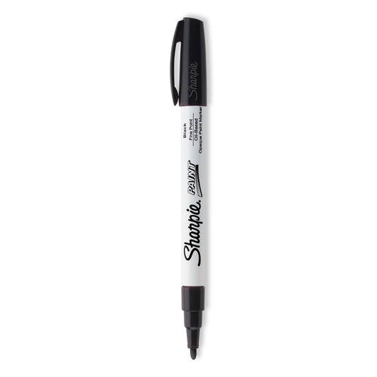 Sharpie Permanent Paint Marker, Fine Bullet Tip, Black (35534)