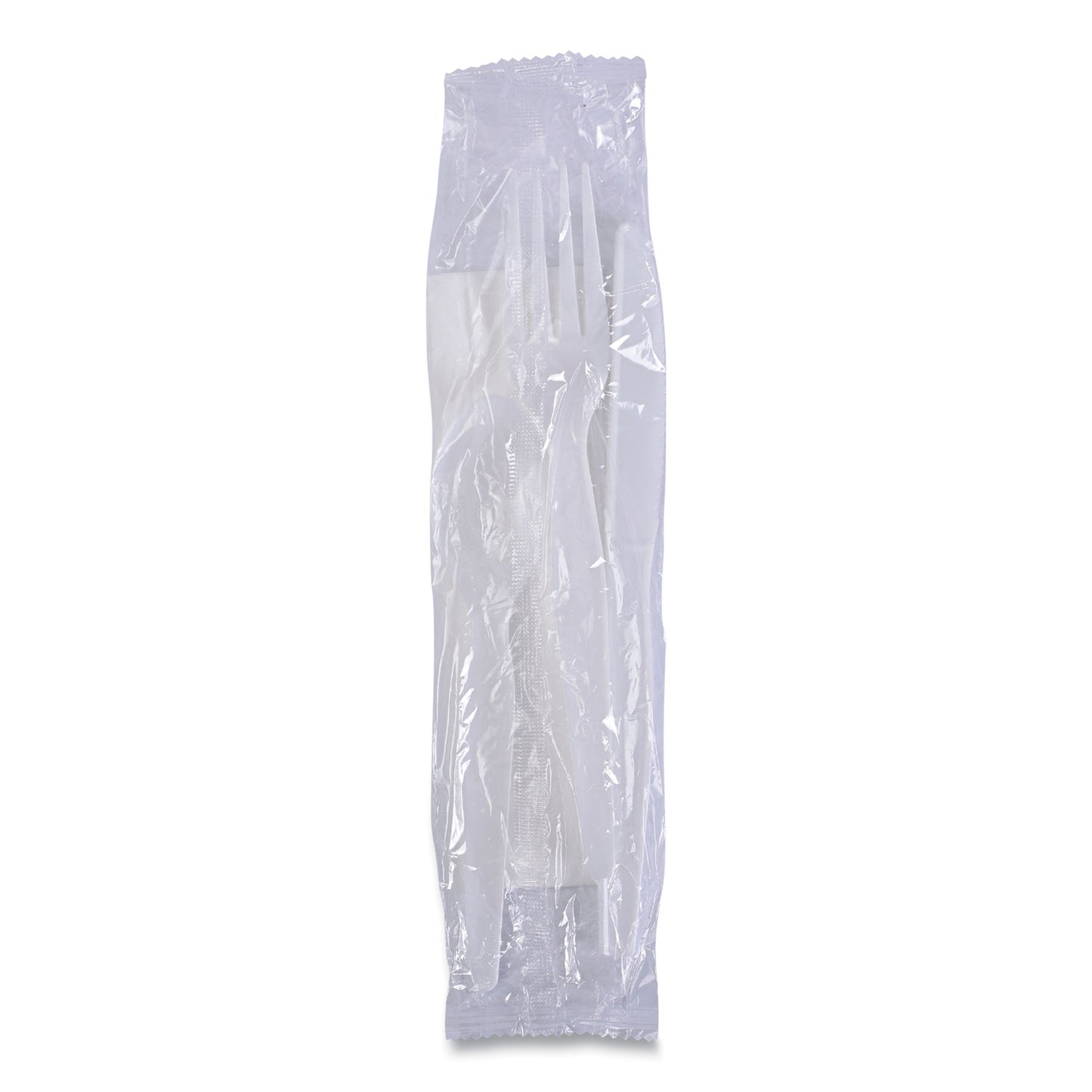 Boardwalk Four-Piece Cutlery Kit, Fork/Knife/Napkin/Teaspoon, Heavyweight, White, 250/Carton (FKTNHWPSWH)