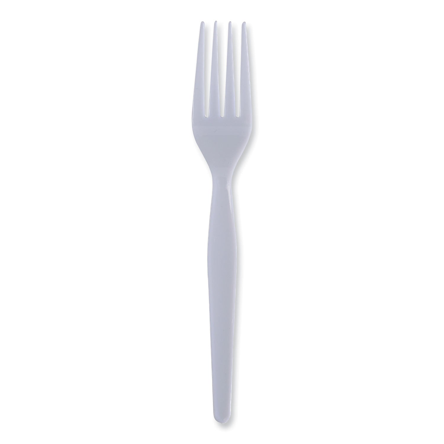 Boardwalk Heavyweight Polystyrene Cutlery, Fork, White, 1000/Carton (FORKHW)