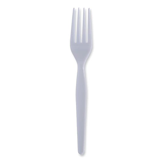 Boardwalk Heavyweight Polystyrene Cutlery, Fork, White, 1000/Carton (FORKHW)