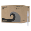 Boardwalk Heavyweight Polystyrene Cutlery, Fork, White, 1000/Carton (FORKHW)