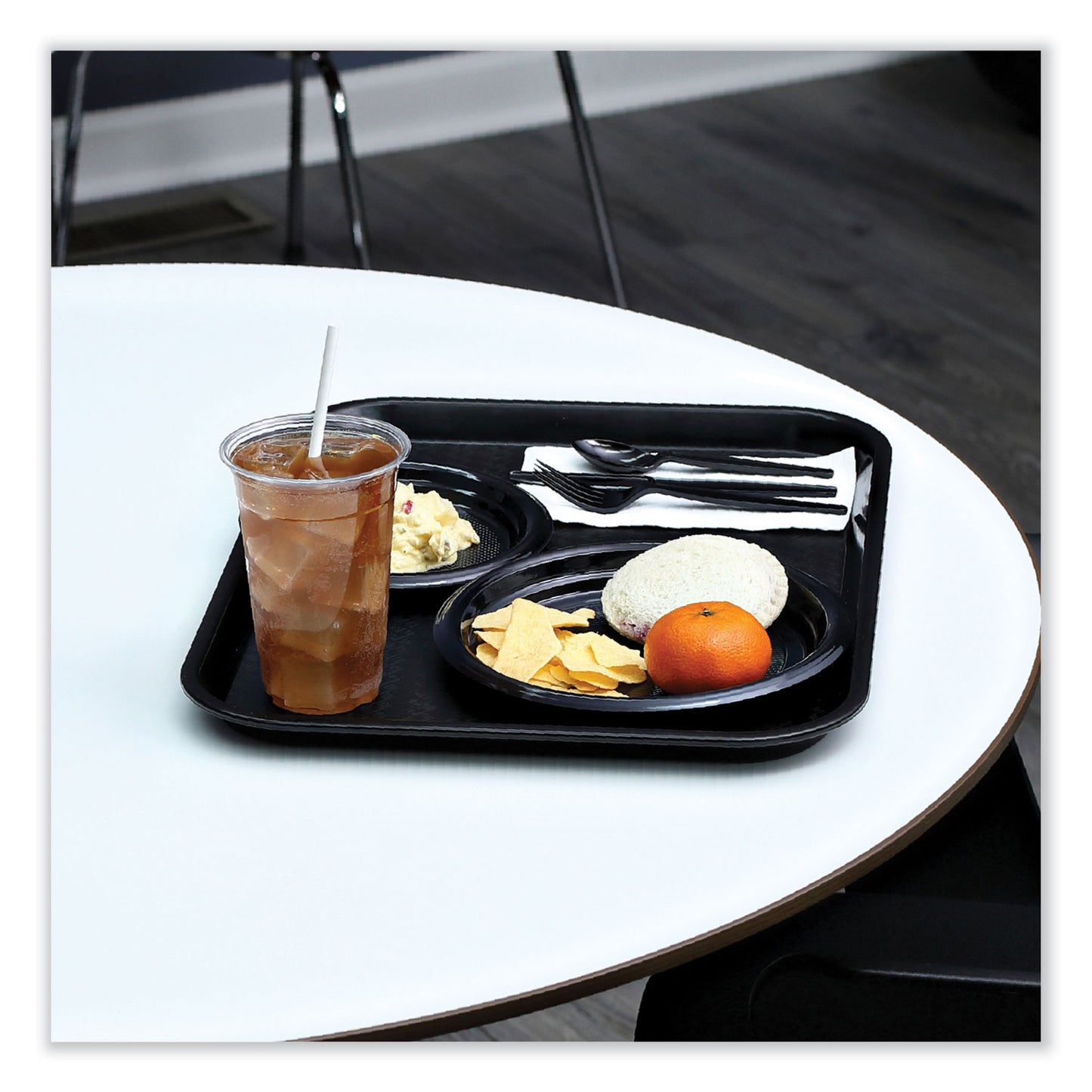 Boardwalk Heavyweight Wrapped Polystyrene Cutlery, Fork, Black, 1,000/Carton (FORKHWPSBIW)