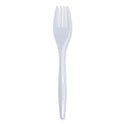 Boardwalk Mediumweight Wrapped Polypropylene Cutlery, Fork, White, 1000/Carton (FORKIW)