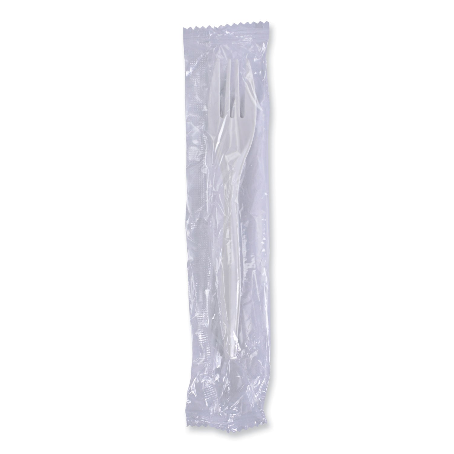 Boardwalk Mediumweight Wrapped Polypropylene Cutlery, Fork, White, 1000/Carton (FORKIW)