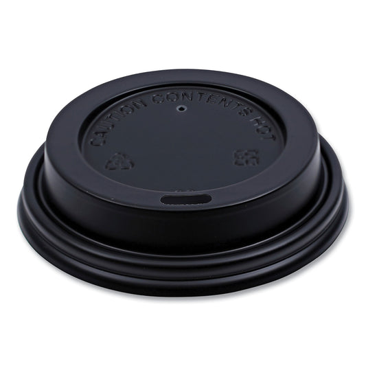 Boardwalk Hot Cup Lids, Fits 8 oz Hot Cups, Black, 1,000/Carton (HOTBL8)