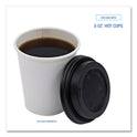 Boardwalk Hot Cup Lids, Fits 8 oz Hot Cups, Black, 1,000/Carton (HOTBL8)