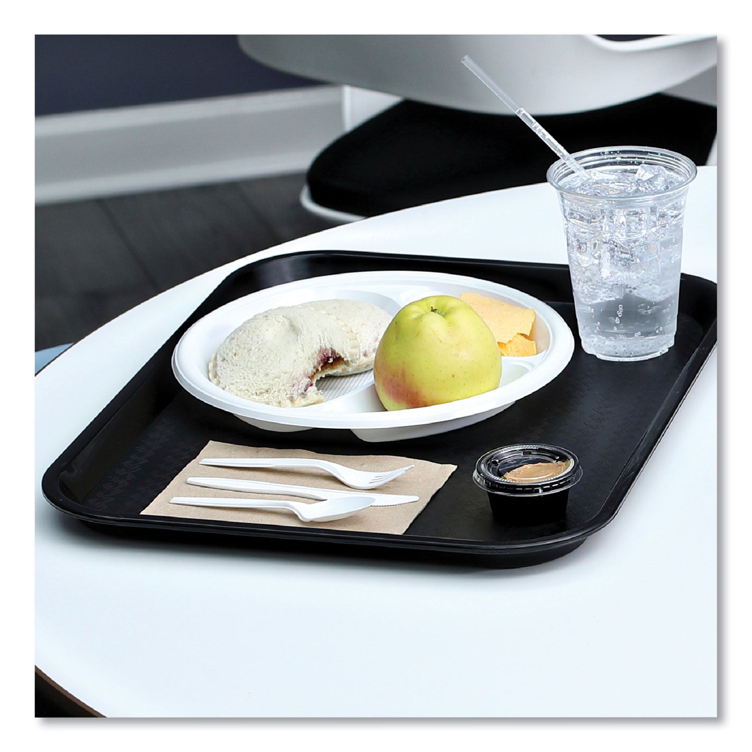 Boardwalk Mediumweight Wrapped Polypropylene Cutlery, Knives, White, 1,000/Carton (KNIFEIW)