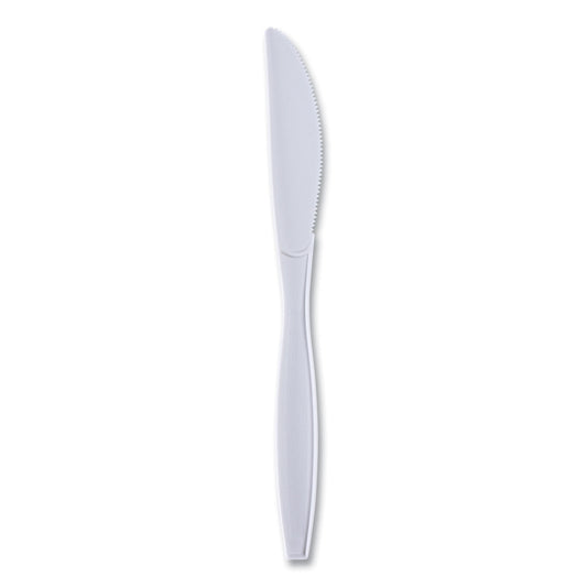 Boardwalk Heavyweight Wrapped Polypropylene Cutlery, Knife, White, 1,000/Carton (KNIHWPPWIW)