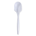 Boardwalk Mediumweight Wrapped Polypropylene Cutlery, Soup Spoon, White, 1,000/Carton (SSMWPPWIW)