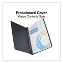 Universal Pressboard Report Cover, Two-Piece Prong Fastener, 3" Capacity, 8.5 x 11, Black/Black (80571)