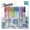 Sharpie Mystic Gems Markers, Fine Bullet Tip, Assorted, 24/Pack (2136727)