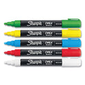 Sharpie Wet-Erase Chalk Marker, Medium Bullet Tip, Assorted Colors, 5/Pack (2103011)