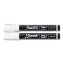 Sharpie Wet-Erase Chalk Marker, Medium Bullet Tip, White, 2/Pack (2103010)
