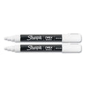 Sharpie Wet-Erase Chalk Marker, Medium Bullet Tip, White, 2/Pack (2103010)