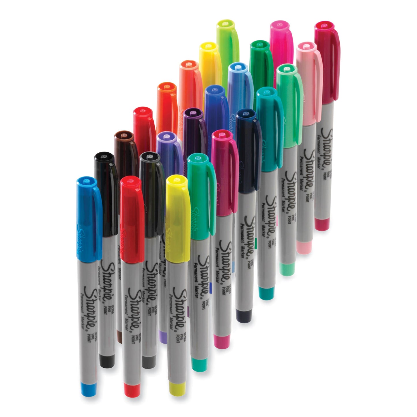 Sharpie Ultra Fine Tip Permanent Marker, Ultra-Fine Needle Tip, Assorted Classic and Limited Edition Color Burst Colors, 24/Pack (1949558)