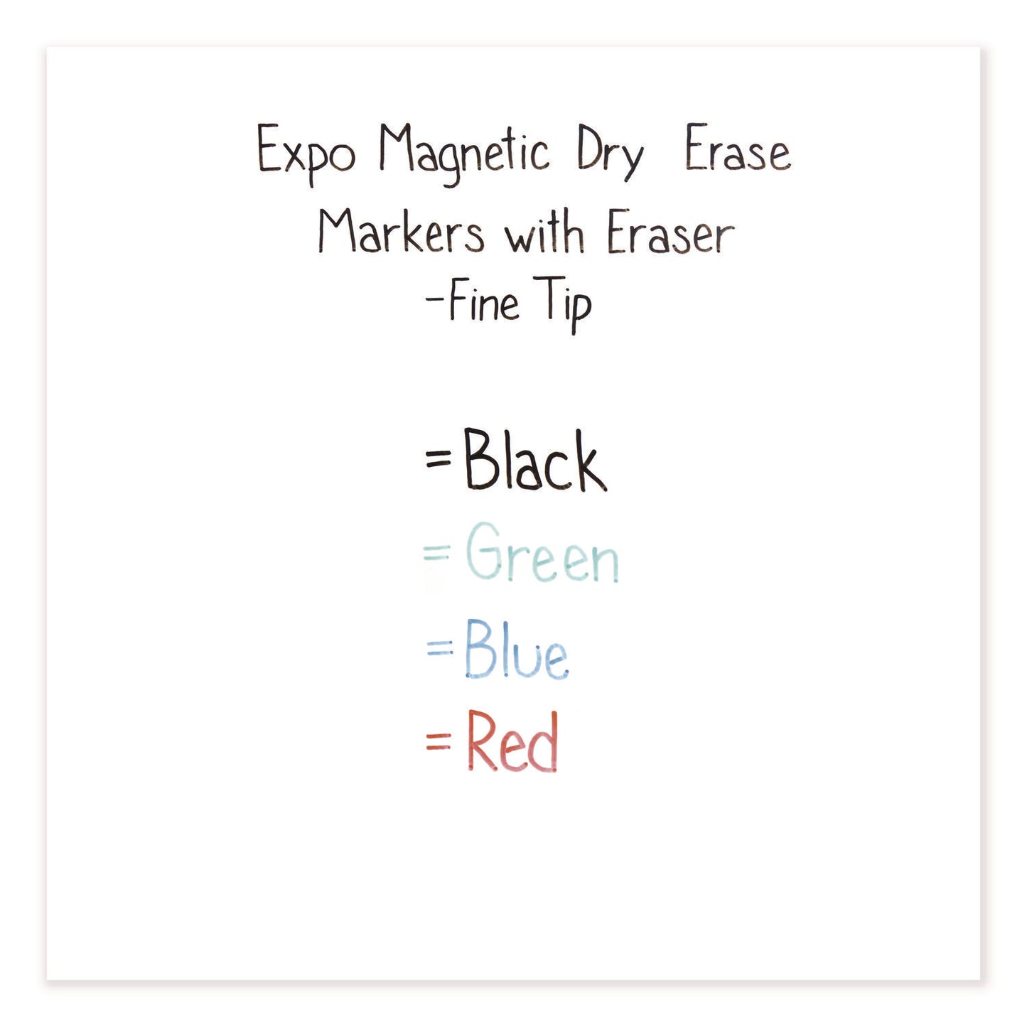 EXPO Magnetic Dry Erase Marker, Fine Bullet Tip, Assorted Colors, 4/Pack (1944746)