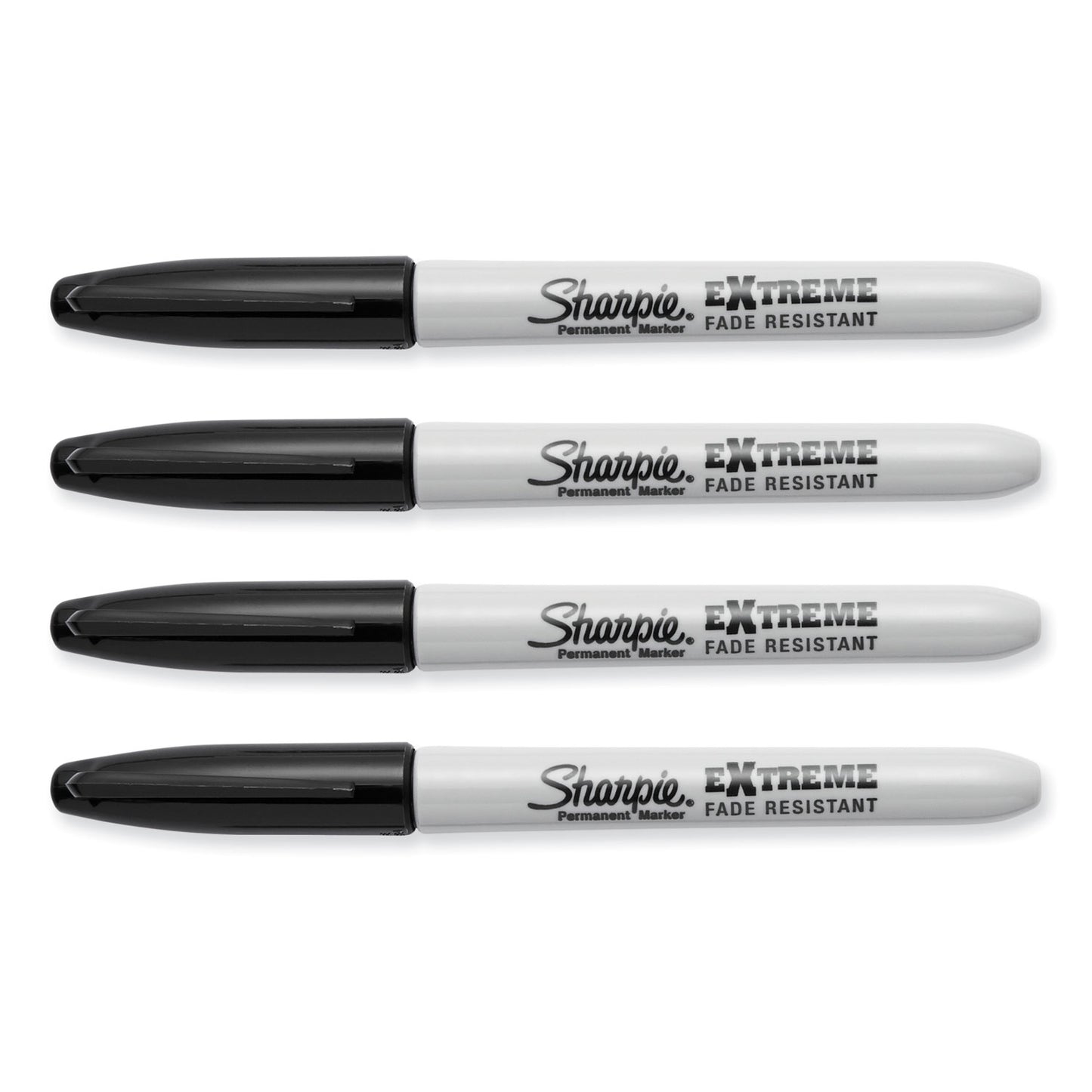 Sharpie Extreme Marker, Fine Bullet Tip, Black, 4/Pack (1927436)
