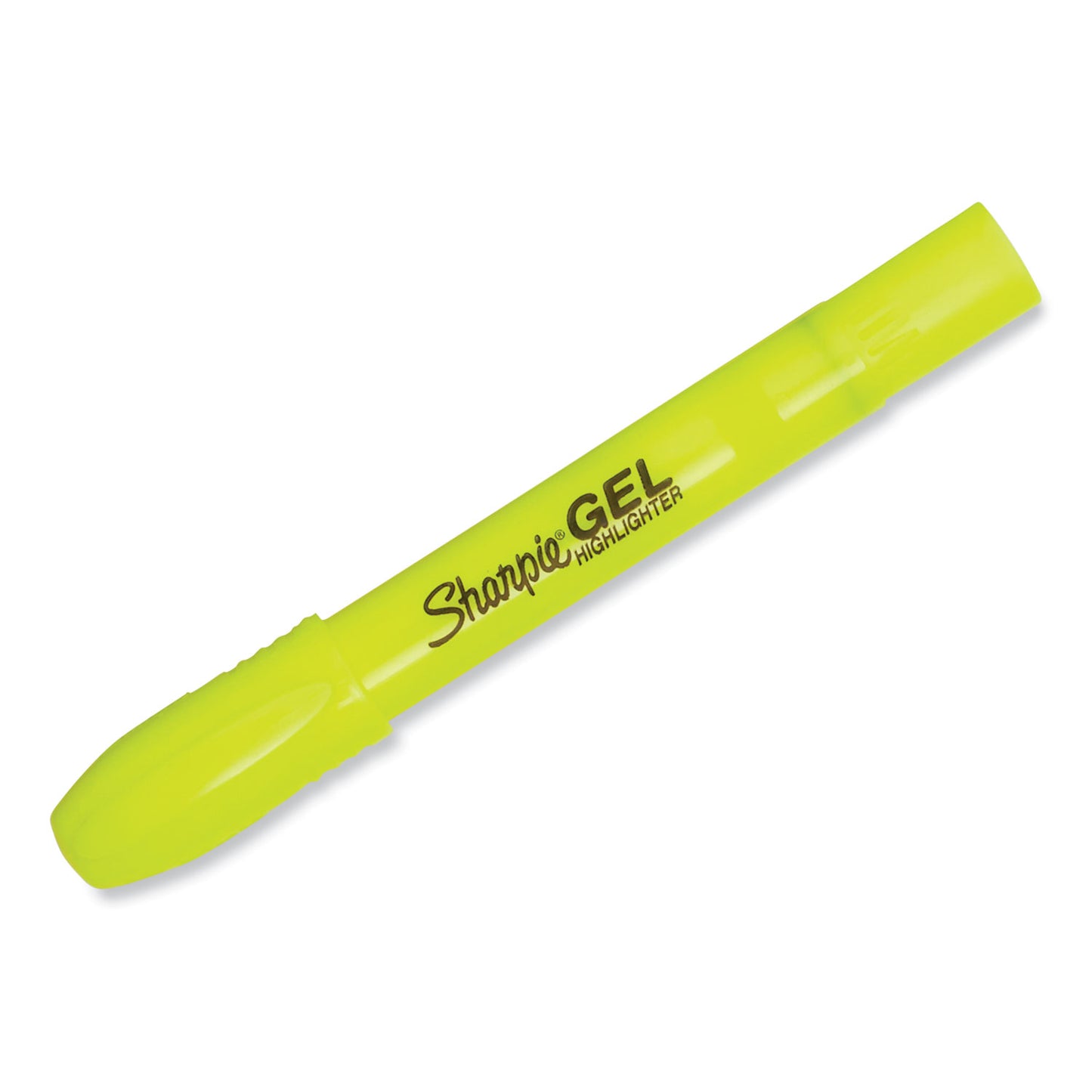 Sharpie Gel Highlighters, Fluorescent Yellow Ink, Bullet Tip, Yellow Barrel (1780478)