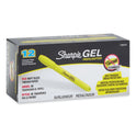 Sharpie Gel Highlighters, Fluorescent Yellow Ink, Bullet Tip, Yellow Barrel (1780478)