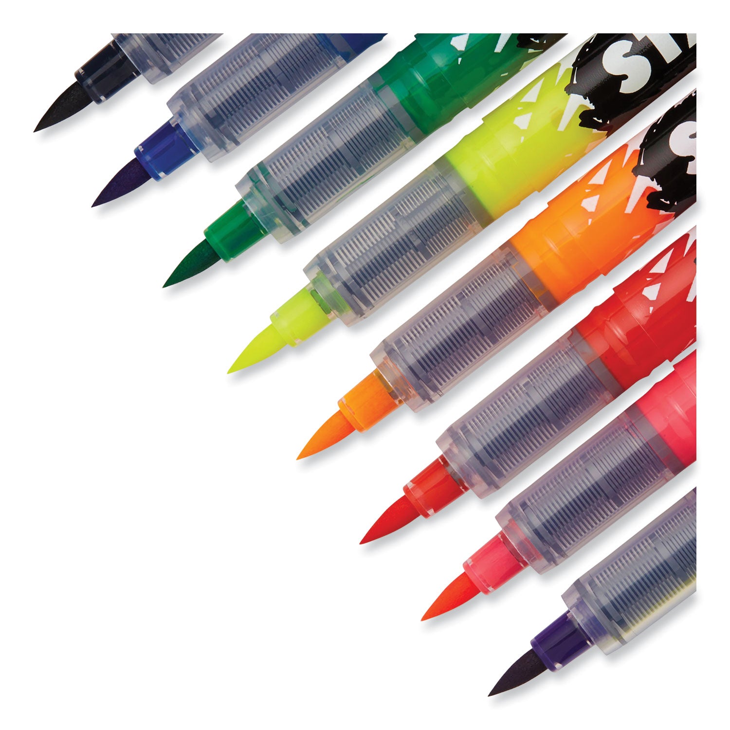 Sharpie Stained Fabric Markers, Medium Brush Tip, Assorted Colors, 8/Pack (1779005)