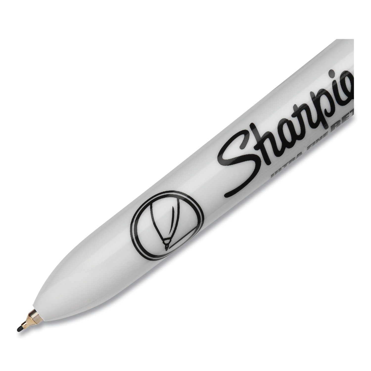 Sharpie Retractable Permanent Marker, Extra-Fine Needle Tip, Black (1735790)
