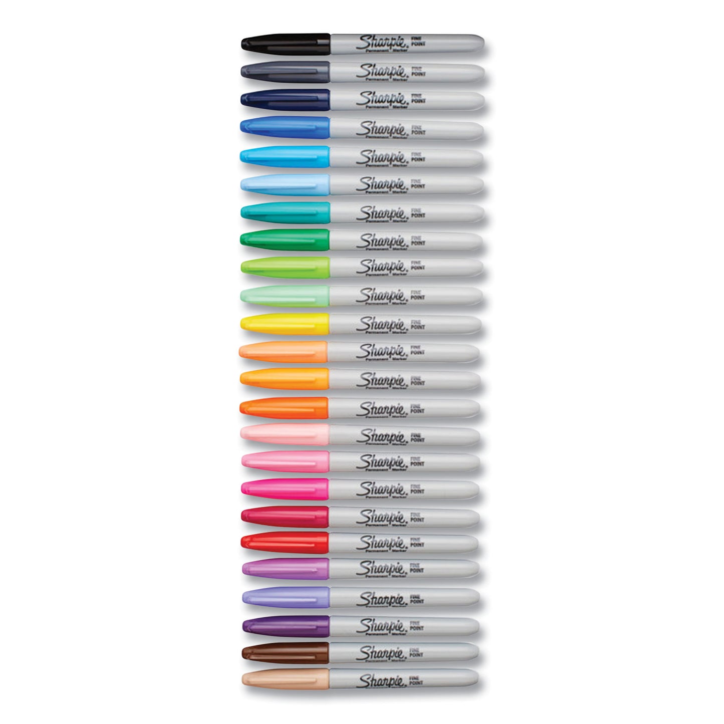 Sharpie Fine Tip Permanent Marker, Fine Bullet Tip, Assorted Colors, 24/Set (75846)