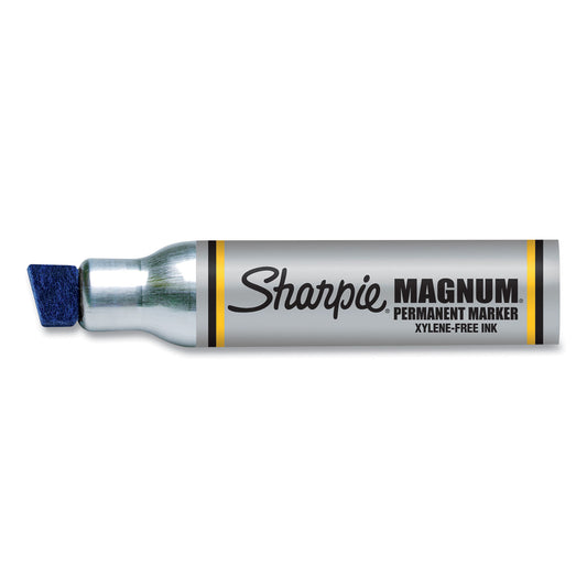 Sharpie Magnum Permanent Marker, Broad Chisel Tip, Blue (44003)