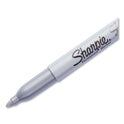 Sharpie Metallic Fine Point Permanent Markers, Fine Bullet Tip, Metallic Silver, Dozen (39100)
