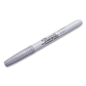Sharpie Metallic Fine Point Permanent Markers, Fine Bullet Tip, Metallic Silver, Dozen (39100)