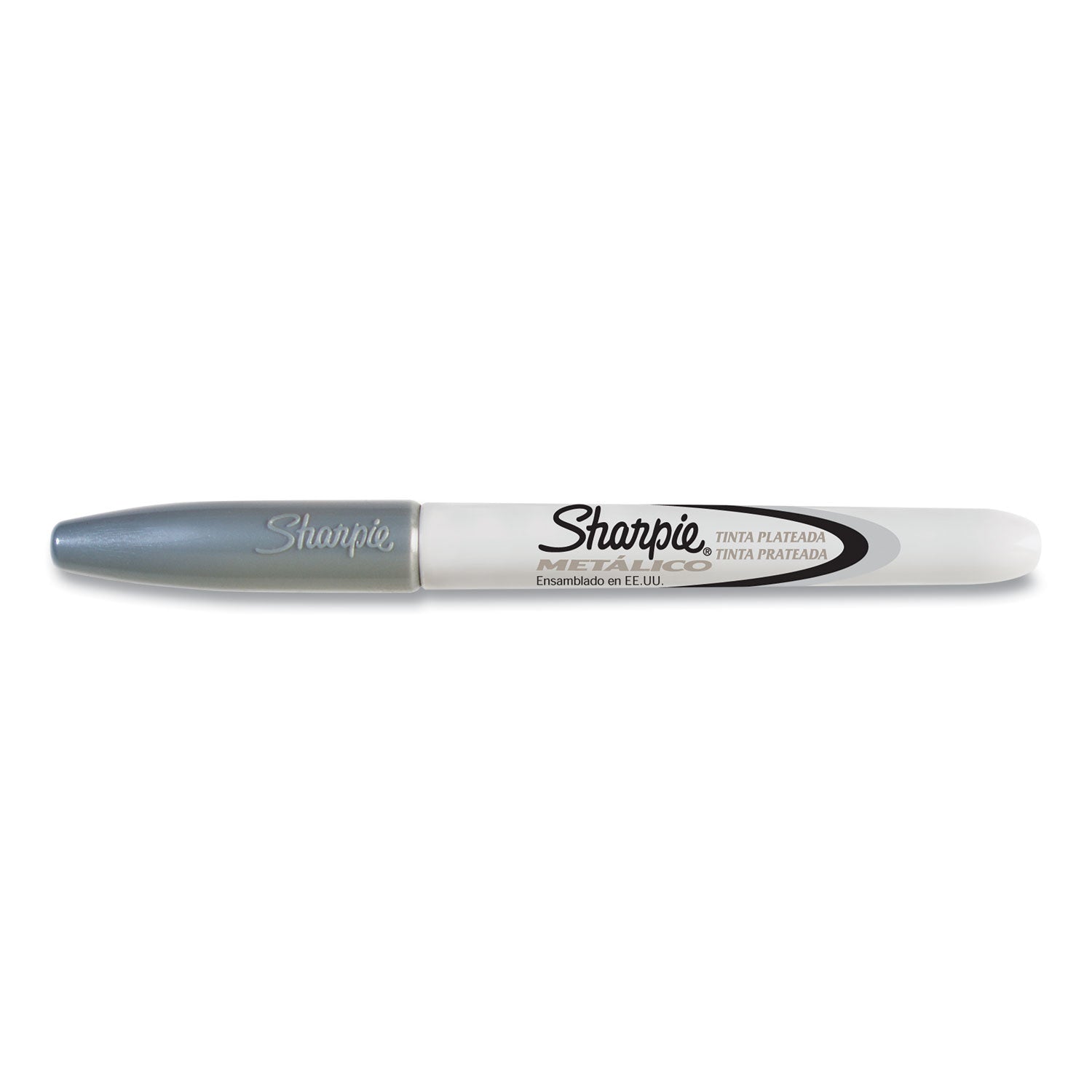Sharpie Metallic Fine Point Permanent Markers, Fine Bullet Tip, Metallic Silver, Dozen (39100)