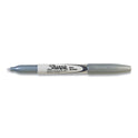 Sharpie Metallic Fine Point Permanent Markers, Fine Bullet Tip, Metallic Silver, Dozen (39100)