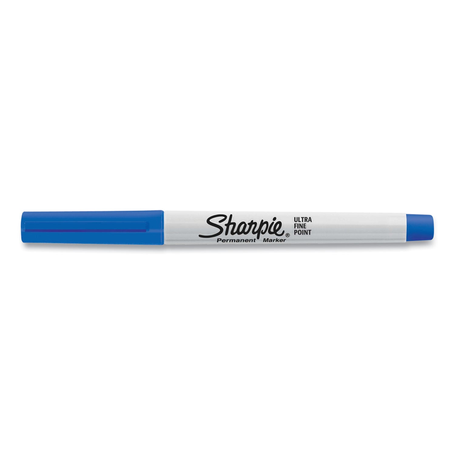 Sharpie Ultra Fine Tip Permanent Marker, Ultra-Fine Needle Tip, Blue, Dozen (37003)