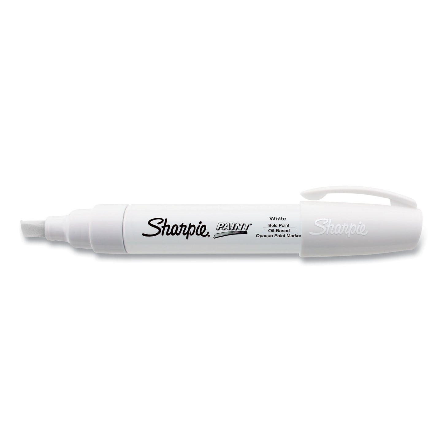 Sharpie Permanent Paint Marker, Extra-Broad Chisel Tip, White (35568)