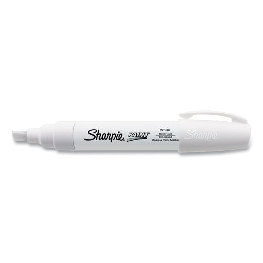 Sharpie Permanent Paint Marker, Extra-Broad Chisel Tip, White (35568)