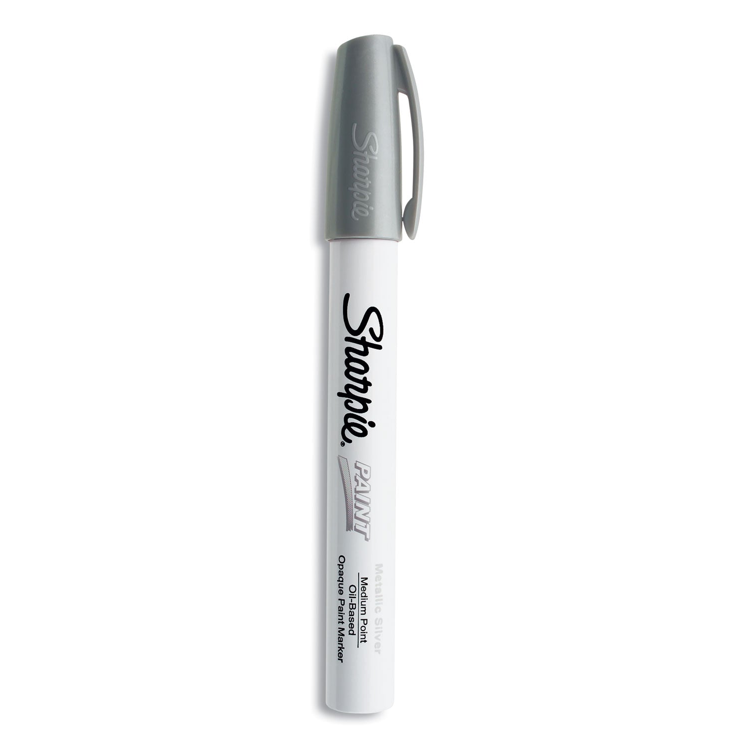 Sharpie Permanent Paint Marker, Medium Bullet Tip, Silver (35560)