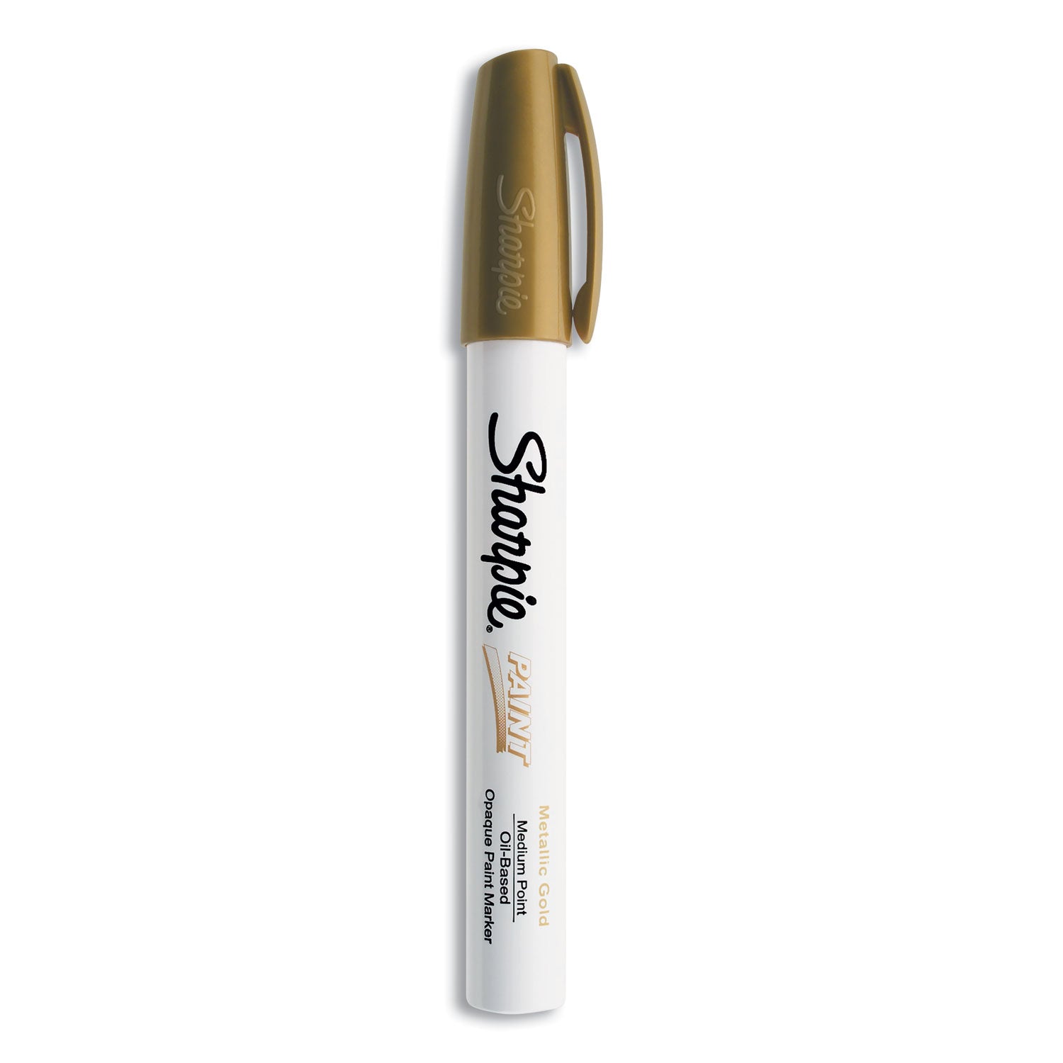 Sharpie Permanent Paint Marker, Medium Bullet Tip, Gold (35559)