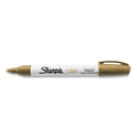 Sharpie Permanent Paint Marker, Medium Bullet Tip, Gold (35559)