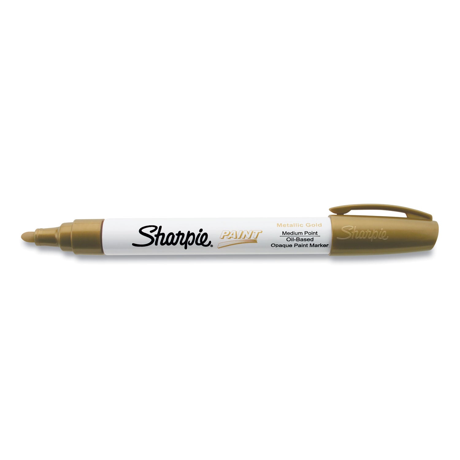 Sharpie Permanent Paint Marker, Medium Bullet Tip, Gold (35559)