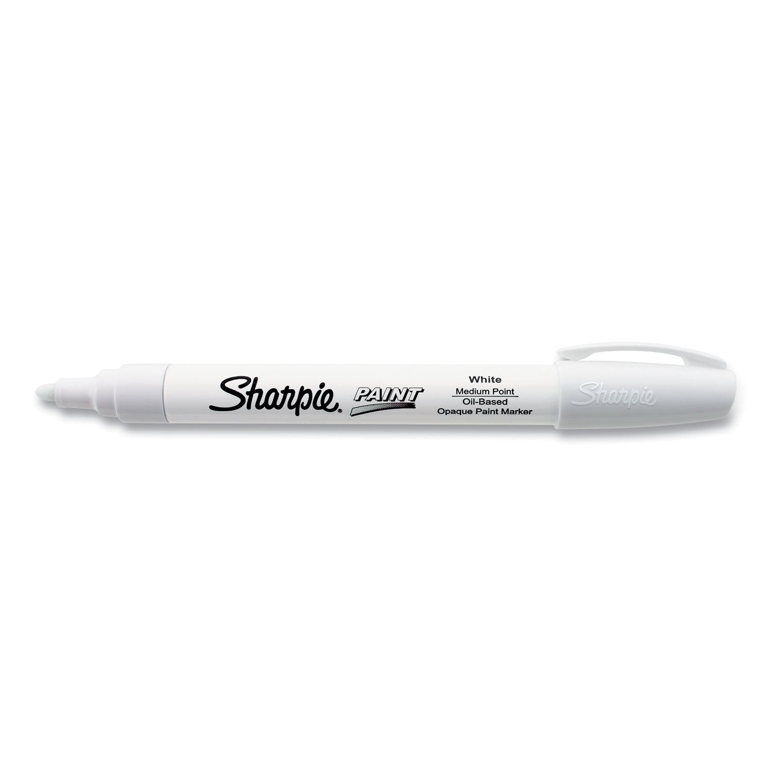Sharpie Permanent Paint Marker, Medium Bullet Tip, White (35558)