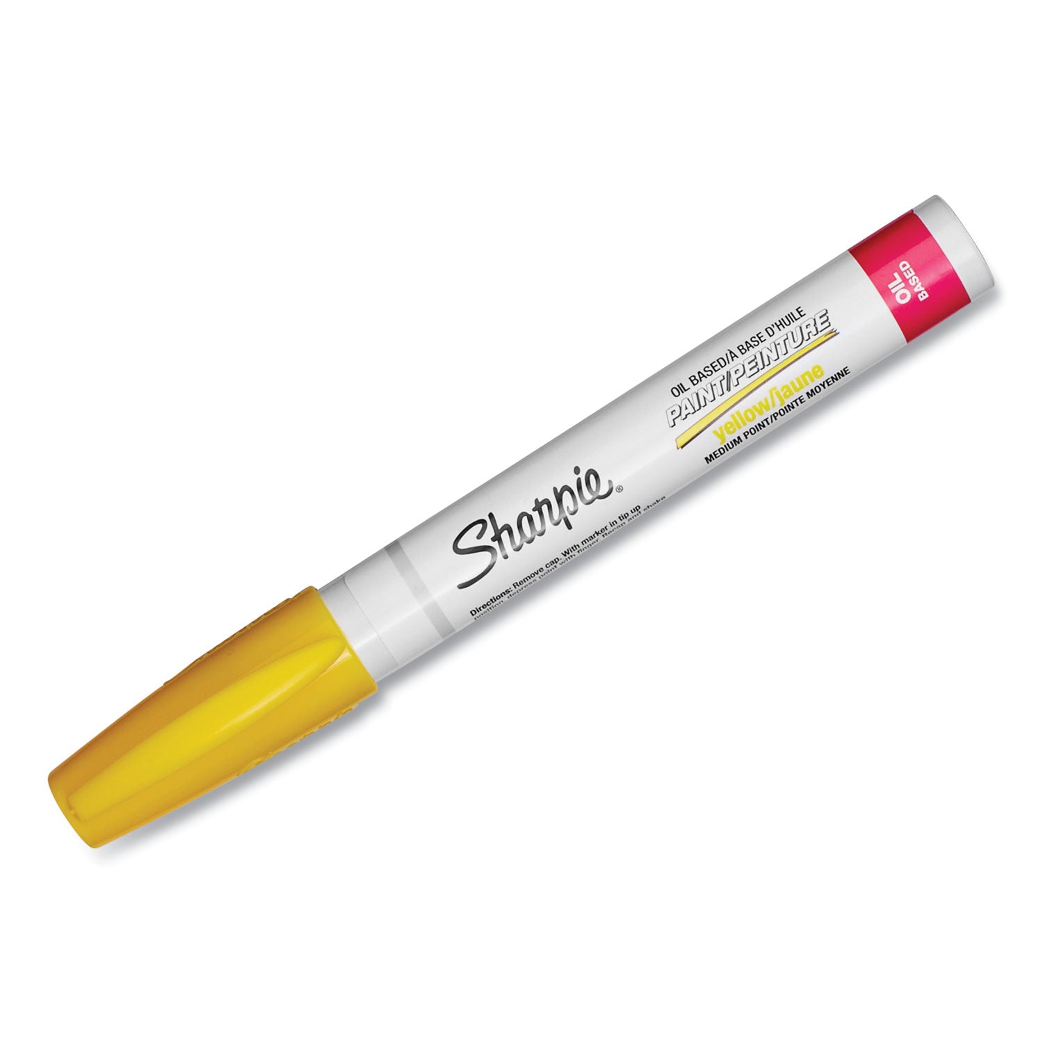 Sharpie Permanent Paint Marker, Medium Bullet Tip, Yellow (35554)
