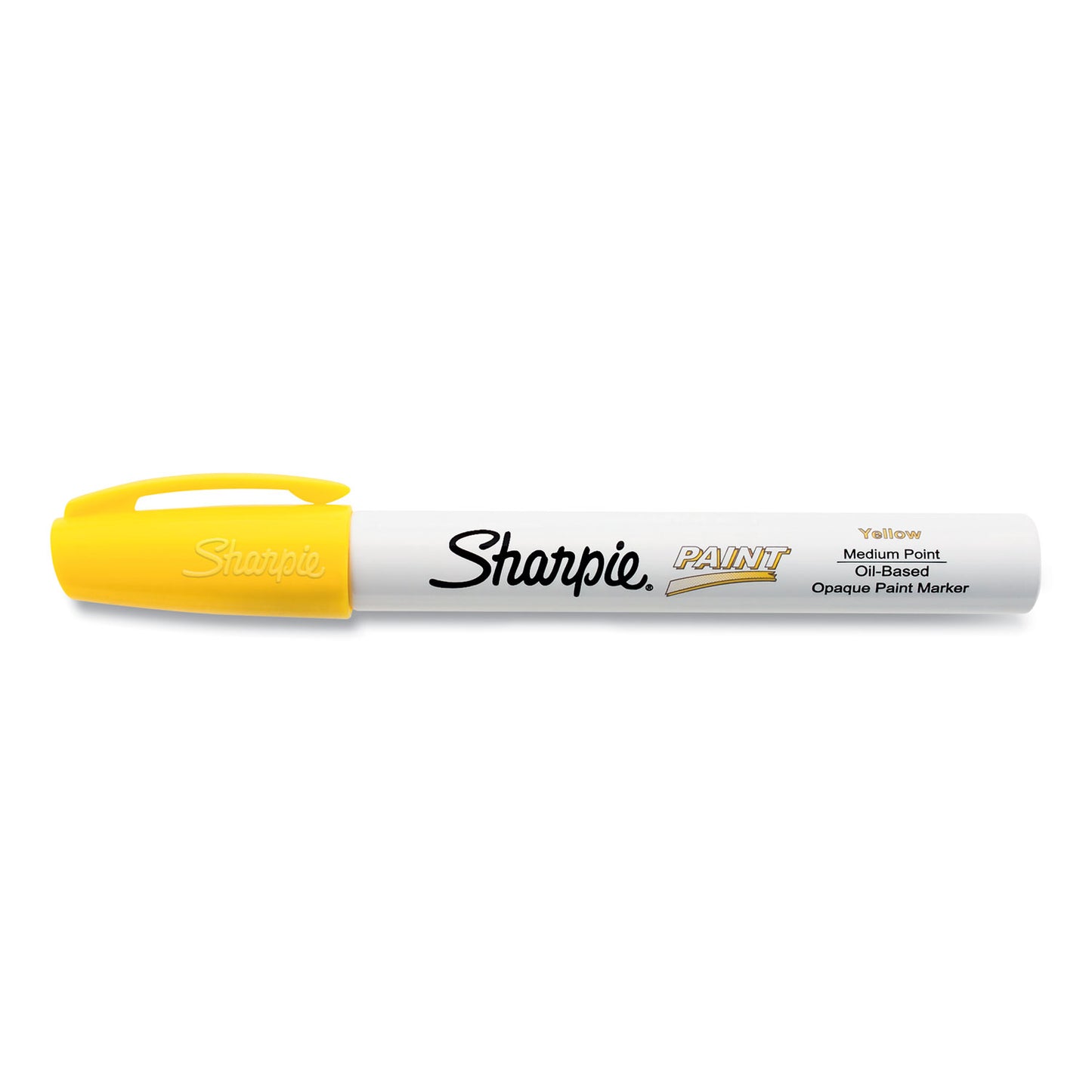Sharpie Permanent Paint Marker, Medium Bullet Tip, Yellow (35554)