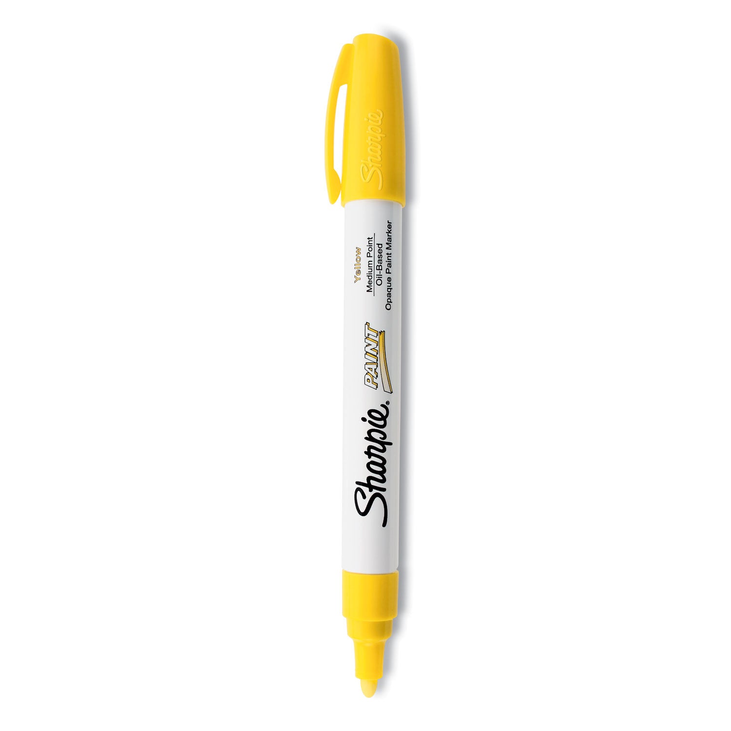 Sharpie Permanent Paint Marker, Medium Bullet Tip, Yellow (35554)
