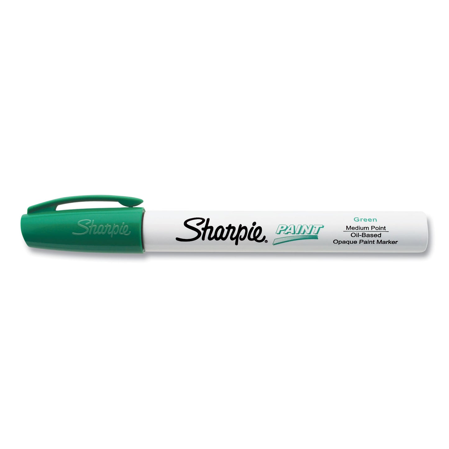 Sharpie Permanent Paint Marker, Medium Bullet Tip, Green (35552)