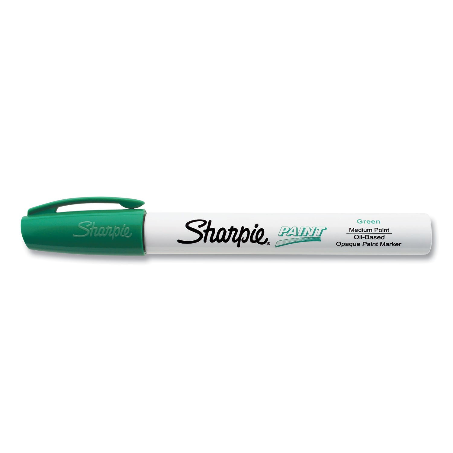 Sharpie Permanent Paint Marker, Medium Bullet Tip, Green (35552)