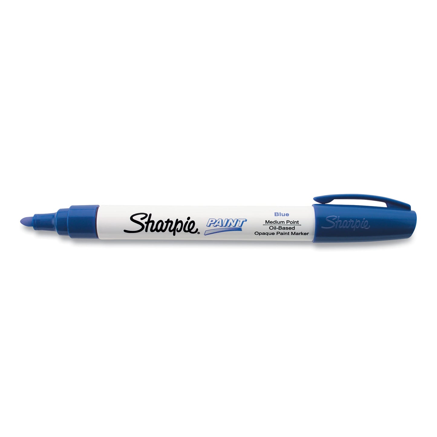 Sharpie Permanent Paint Marker, Medium Bullet Tip, Blue (35551)